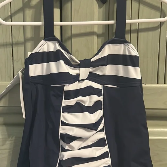 Janie & Jack One-piece Pinup Striped Swimsuit Size 3